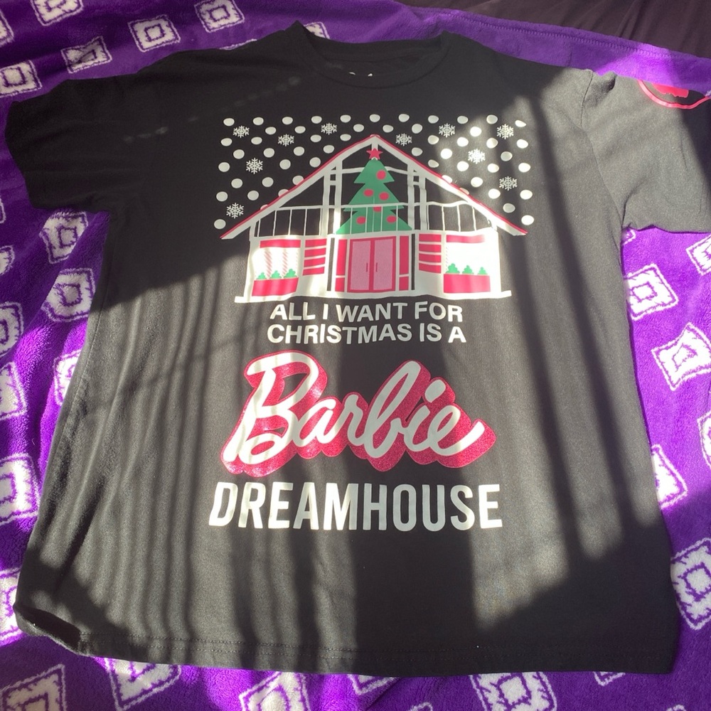 Barbie Black and Pink Dreamhouse Short Sleeve Tee